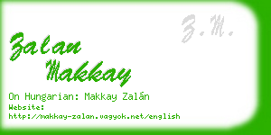 zalan makkay business card